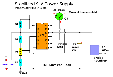stabilized 9V power