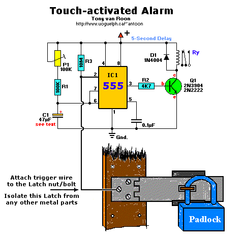 Touch Activated Alarm