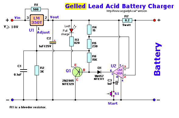 Gelled Lead Acid Schematic