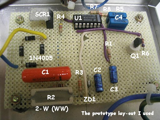 Compressor-Mate, perfboard layout