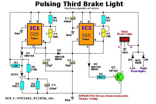 Pulsing 3rd Brake Light