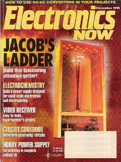 Electronics Now cover, Dec 1995