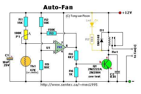 Fans control circuit