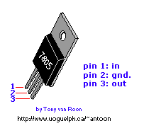 LM7805 pin-out