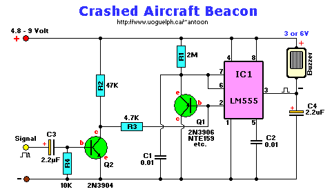 R/C Beacon Schematic