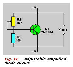 Adjustable Amplified diode circuit