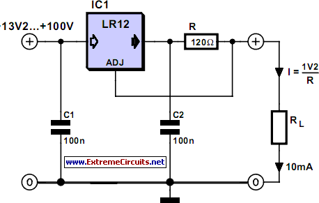 100V Regulators circuit schematic
