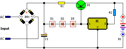  12 volt car battery charger schematic circuit diagram 