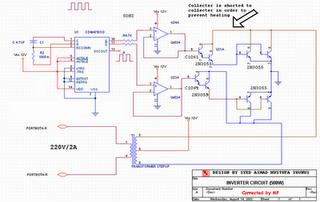 500W Low Cost 12V to 220V Inverter Circuit Diagram