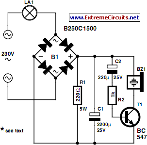 Bell Alarm Circuit Schematic