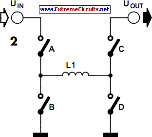 Buck-Boost Voltage Converter circuit schematic