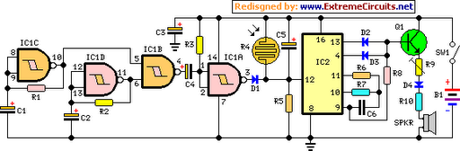  cricket chiriping generator schematic circuit diagram 