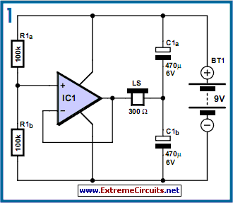 dc coupled audio amplifier circuit schematic