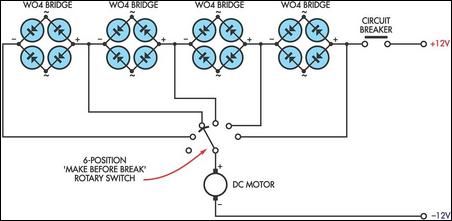 DC motor speed controller circuit schematic