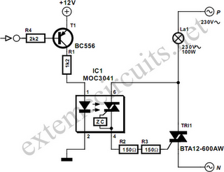 DC Control for Triacs Circuit Diagram