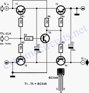 Discrete Voltage Inverter circuit diagram