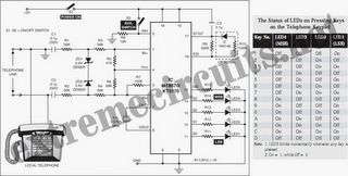 DTMF Receiver IC MT8870 Tester Circuit DIagram