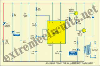 Electric Window/Fence Charger Circuit Diagram