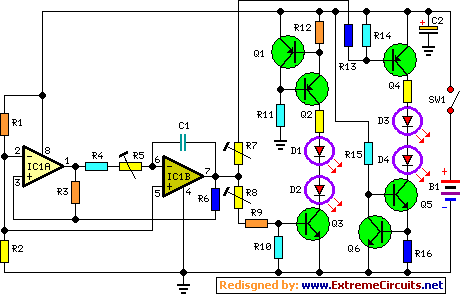  fading leds schematic circuit diagram 