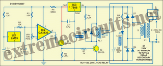 Heat Sensitive Switch Circuit Diagram