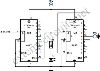 Isolated 1Hz Clock Circuit Diagram