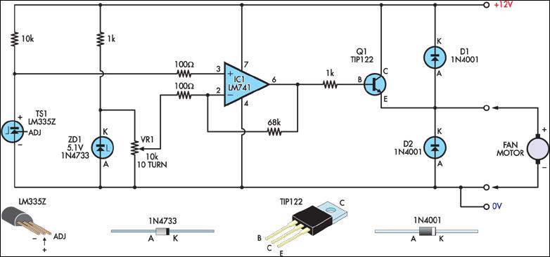 junk box fan speed controller circuit diagram Linear Actuator Wiring Diagram 