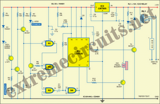 Laser-Guided Door Opener Circuit Diagram