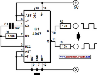 Liquid-Crystal Display (LCD) Tester Circuit Diagram