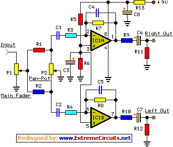  main mixer amplifier module schematic circuit diagram 