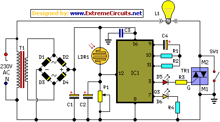 midnight security light circuit schematic diagram 