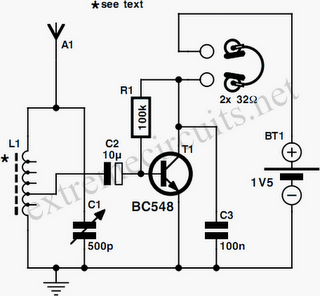 One Transistor Radio Circuit Diagram