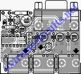 VGA to BNC Adapter (Converter) Circuit Diagram