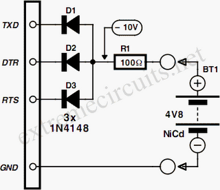 PC Powered Battery Charger Circuit Diagram