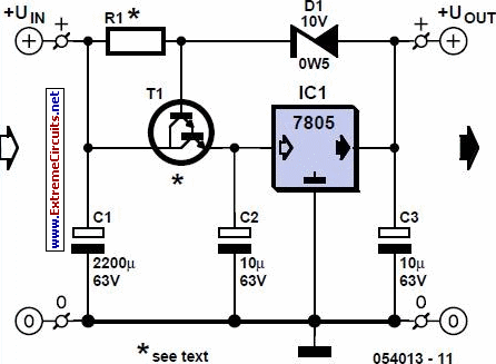 protection for voltage regulators circuit schematic