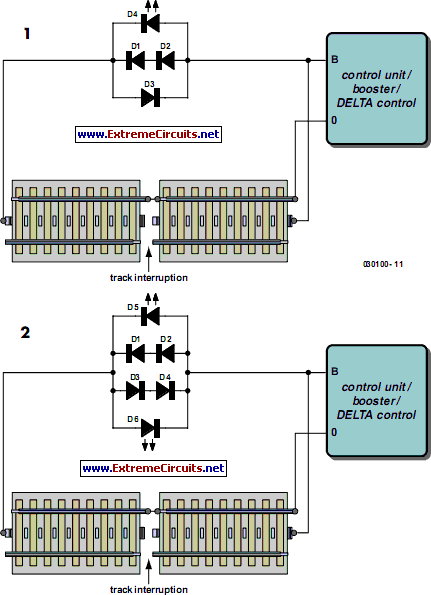 Pseudo Track Occupancy Detector circuit schematic