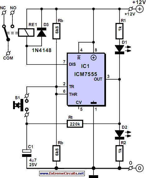 Push Off  Push On circuit schematic