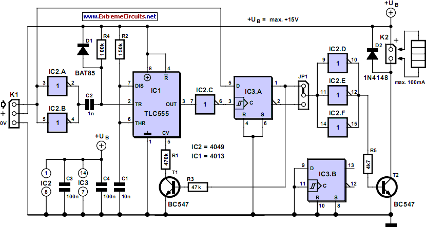 Rc  Remote Control  Switch Circuit Diagram