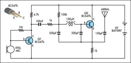 simple am transmitter circuit schematic