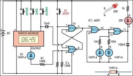 tablet reminder circuit schematic