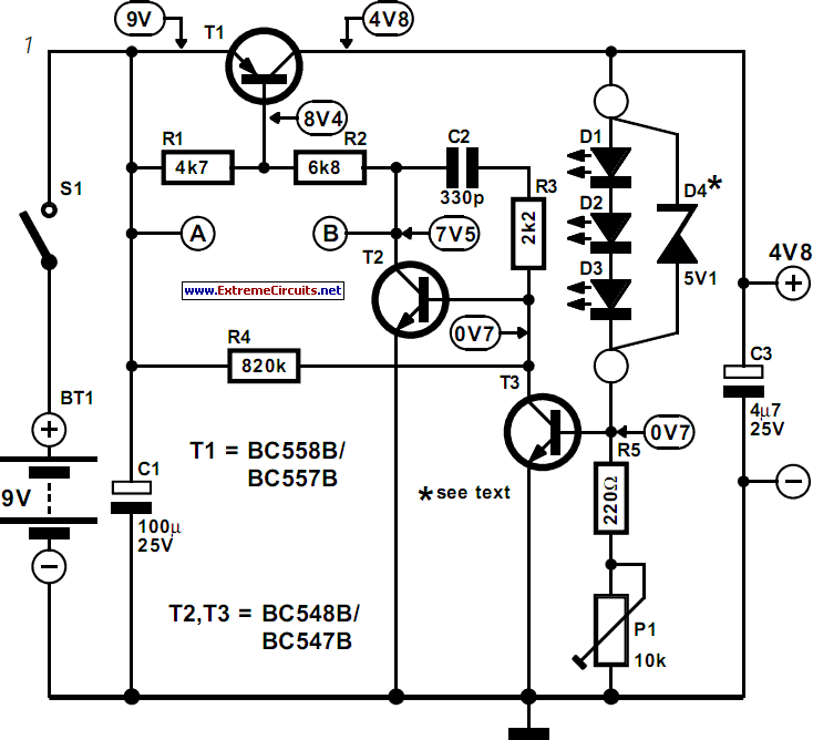 Automatic Voltage Switcher Circuit Diagram