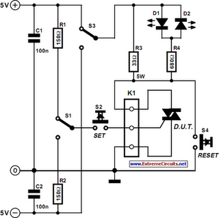 Thyristor Tester Circuit Diagram