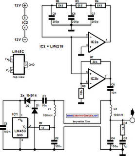 Two-Wire Temperature Sensor Circuit Diagram
