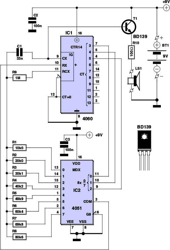 siren circuit diagram
