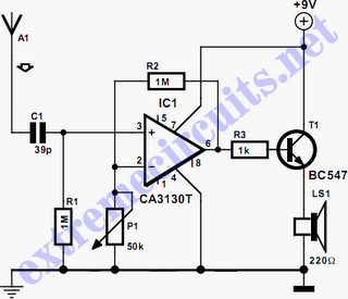 Wire Tracer Receiver Circuit Diagram