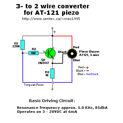 AT-121 (3-wire) to AT-150 (2-wire) converter