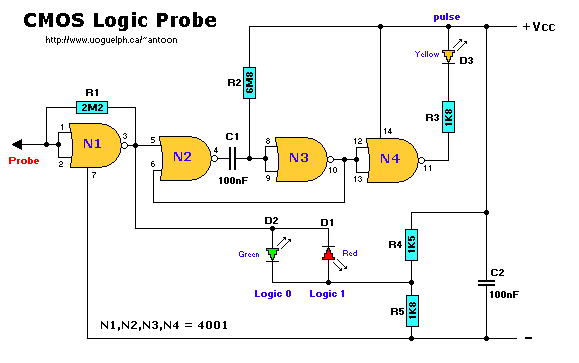 CMOS Logic Probe