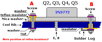 Isolating the power transistors