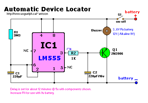 Automatic Device Locator (Beacon)