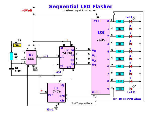 Sequential LED Flasher