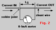 Shunt with sense wires